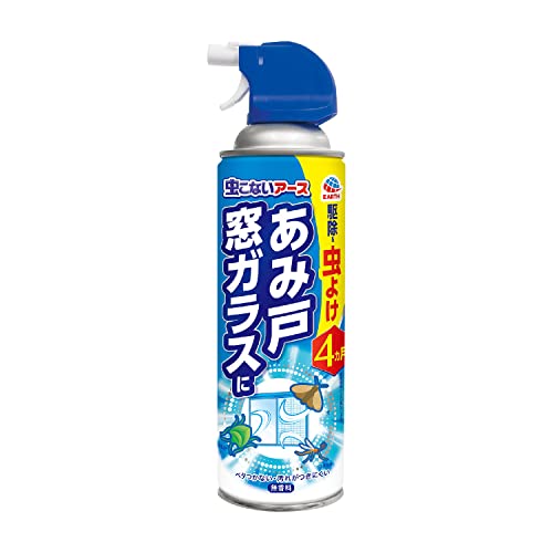 あみ戸・窓ガラス用スプレー透明/450ml×1本/4901080256812 ・Pattern Name:単品 ・パッケージ個数:1 ・害虫に直接スプレーして殺虫もできる。撥水成分シリコーン配合で、雨