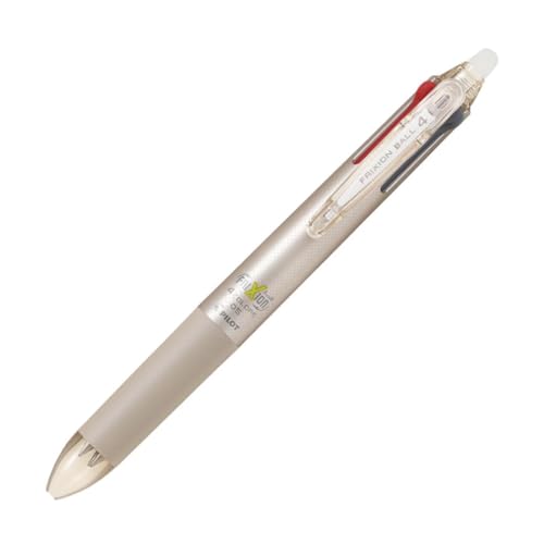 詰め替え可能。シャンパンゴールド/4 Count Pack of 1/LKFB-80EF-CGD パッケージ個数:1 フリクションボール4。 消しゴムで消せます。 0.5mm、極細、4色ブラック/レッ