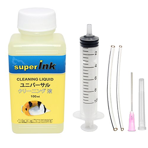 透明/100ml/- Size:100ml プリントヘッドのノズルからの残りカスや不純物を取り除きます 固定タイプ、取り外せるタイプ、どちらのプリントヘッドにも対応しています プリンターの定期メンテナ