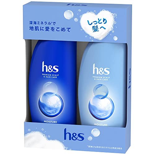 ブルー/2個アソート/- ・2点セットh & s(エイチアンドエス)モイスチャーシャンプー・コンディショナー ポンプ 350m L+350g ・製品特長地肌の乾燥・かゆみ・フケとパサつく髪に。