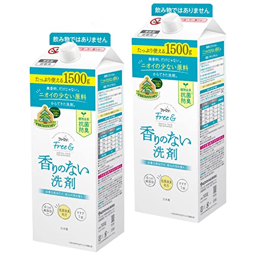 -/1500g×2個/- ・Scent Name:無香料Size:1500g×2個 ・パッケージ個数:1 ・ニオイの少ない原料を厳選した香りのない洗剤。エコパック。 ・原材料: 界面活性剤(ポリオキシ