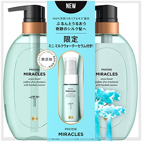 ブルー/-/- ・ ミニミルクウオーターセラム付き 無添加：サルフェート・パラベン・着色料・鉱物油 ・クリーンムスクのみずみずしい香り ・シャンプー：もちふわ泡でしっとりケアｘ優れたうるおいケアに必要