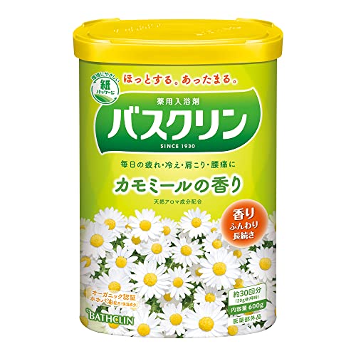 ・ 600グラム x 1 ・・Size:600グラム x 1Pattern Name:単品 ・原産国:日本 ・内容量:600g ・スキンタイプ:全肌質対応 ・香り:カモミールの香り ・バスクリンが香り
