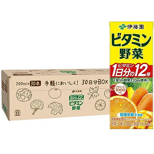 ・ 2200ml×30本 ・内容量:200ml×30本 ・容器:紙パック ・原材料:濃縮にんじん、野菜トマト濃縮還元、赤ピーマン濃縮還元、大根濃縮還元、きゅうり濃縮還元、インゲン豆、ケール濃縮還元、レ