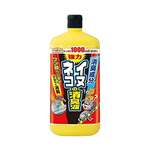 不明/-/- ・Pattern Name:消臭液[1000ml] ・パッケージ個数:1 ・イヌ・ネコのフン尿臭を強力消臭する消臭液。 ・犬・猫の糞尿被害にあった場所にかけるだけで、4つの消臭成分がフン