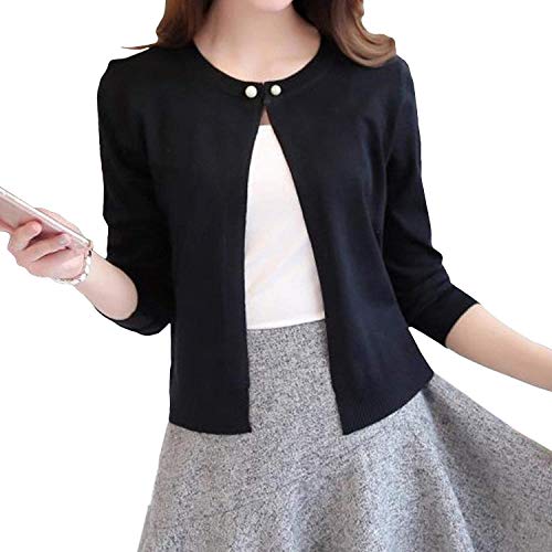 ブラック/Free Size/- Size:Free Size Color:ブラック メイン素材：コットン、ポリエステル 肌ざわり良好 伸縮性あり パール風ボタンは取り外し可能（ボタン穴に通している状