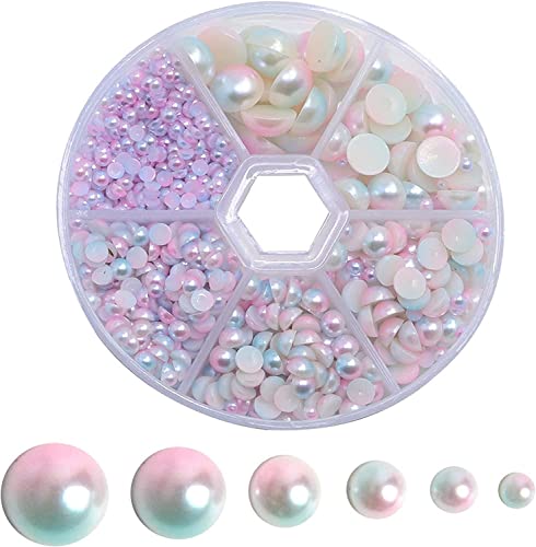 ?アソートサイズ：3mm 4mm 5mm 6mm 8mm 10mm。自然で美しく、無毒で、清潔で汚染されていません。 ・?高品質：当社の製品には1150個の混合サイズのフラットバックパールがあり、想像