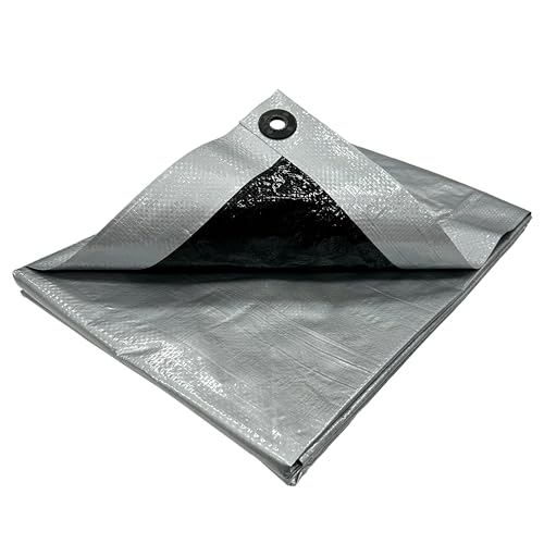 品・シルバーブラック 1.8m×2.7m 26SLB202 ・・Size:1.8m×2.7m Style:品 ・リバーシブルで表裏の使い分けが可能な作業用防水シートです。 ・中・長期使用できる厚手タイ