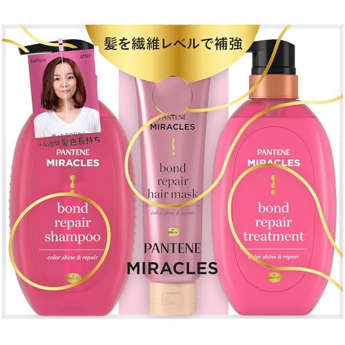 ピンク/-/4987176208576 ・パッケージ個数:1 ・パンテーンミラクルズ ボンドリペアシリーズ カラーシャイン＆リペア 色落ち防止 シャンプー・トリートメント・ヘアマスク 440g+440