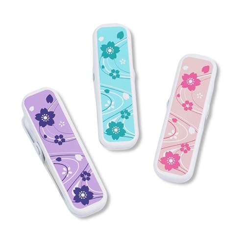 桜流水/Free Size/- Color:桜流水 パッケージ個数:3 ＼着付け必需品 着物クリップ 3個組／衿止め 仮止めなどの着付けに最適着物クリップの中で最も使われているサイズのものを3個セット