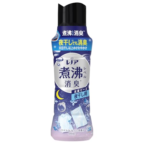 -/本体 420m L/- ・Pattern Name:夜干し用 アクアナイトフレッシュSize:本体 420m L ・パッケージ個数:1 ・抗菌ビーズは、衣類の消臭専用のお洗濯ビーズ。いつもの洗剤や