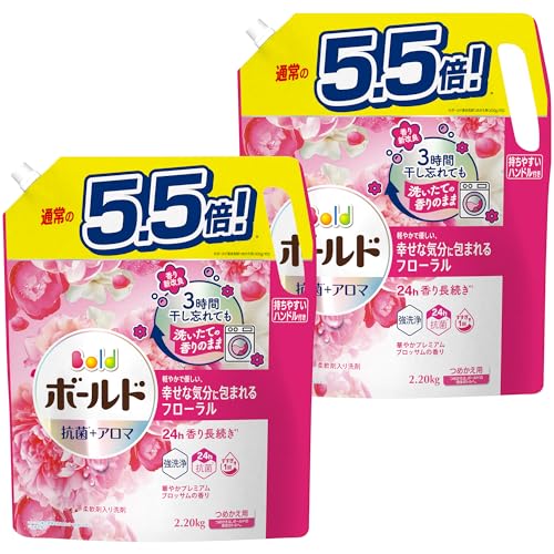 パッケージ：ピンク・ホワイト/詰め替え 2200g×2袋/- ・Pattern Name:プレミアムブロッサムSize:詰め替え 2200g×2袋 ・パッケージ個数:1 ・柔軟剤入り洗濯洗剤 ボールド