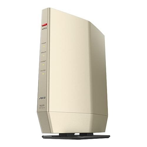 モデル・シャンパンゴールド WSR-6000AX8P/NCG ・・エコパッケージ ・大容量・多台数通信に強いハイパワー内蔵アンテナWi-Fi 611ax8ストリーム4x4＋4x4 ・回線の速度を損なわ