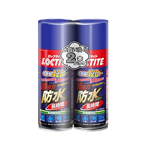 長時間・ 420ml DBL-382 ・・Size:420ml Style:長時間Pattern Name:2本パック ・優れた撥水力:高性能防水剤が繊維を一本一本包み込み、これまでにない長時間の撥水