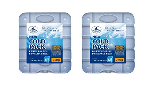 2個・Mサイズ・750g・ブルー Mサイズ UZ-13189 ・単品品番:UE-3002 / NEWコールドパック Mサイズ 750g、セット内容:2個セット ・製品サイズ:約170×195×厚さ30