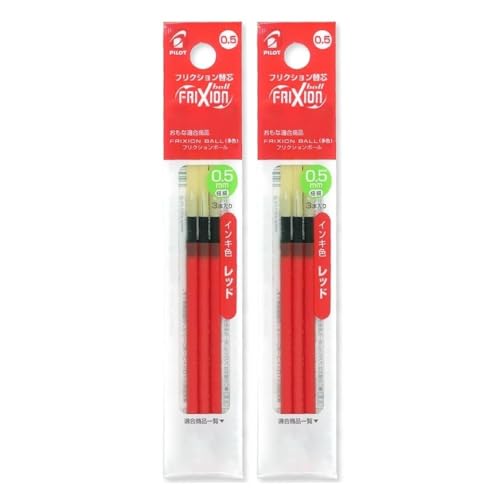 パッケージ個数:2 内容: LFBTRF30EF3R赤3本入り×2個 ペン先: 極細0.5mmボール/軸: 樹脂 レフィルサイズ: 全長：87.5mm 最大径 3.6mm 種類: フリクションボール多